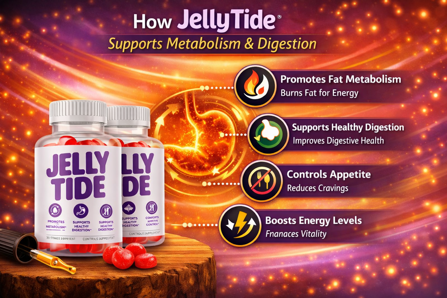 How JellyTide supports healthy metabolism, energy balance, appetite management, and digestive wellness
